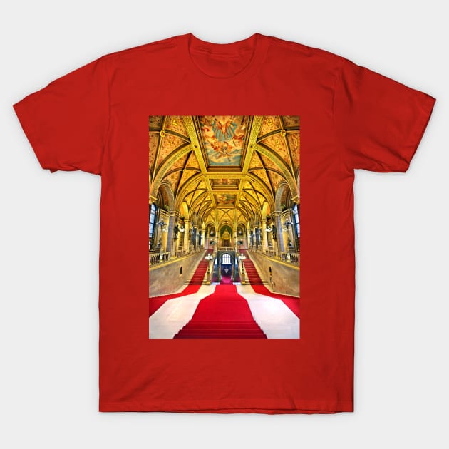 Lavish staircase in Budapest T-Shirt by Cretense72